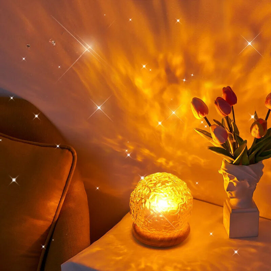 AquaGlow | Relaxing Projector Table Lamp for Soothing Ambiance