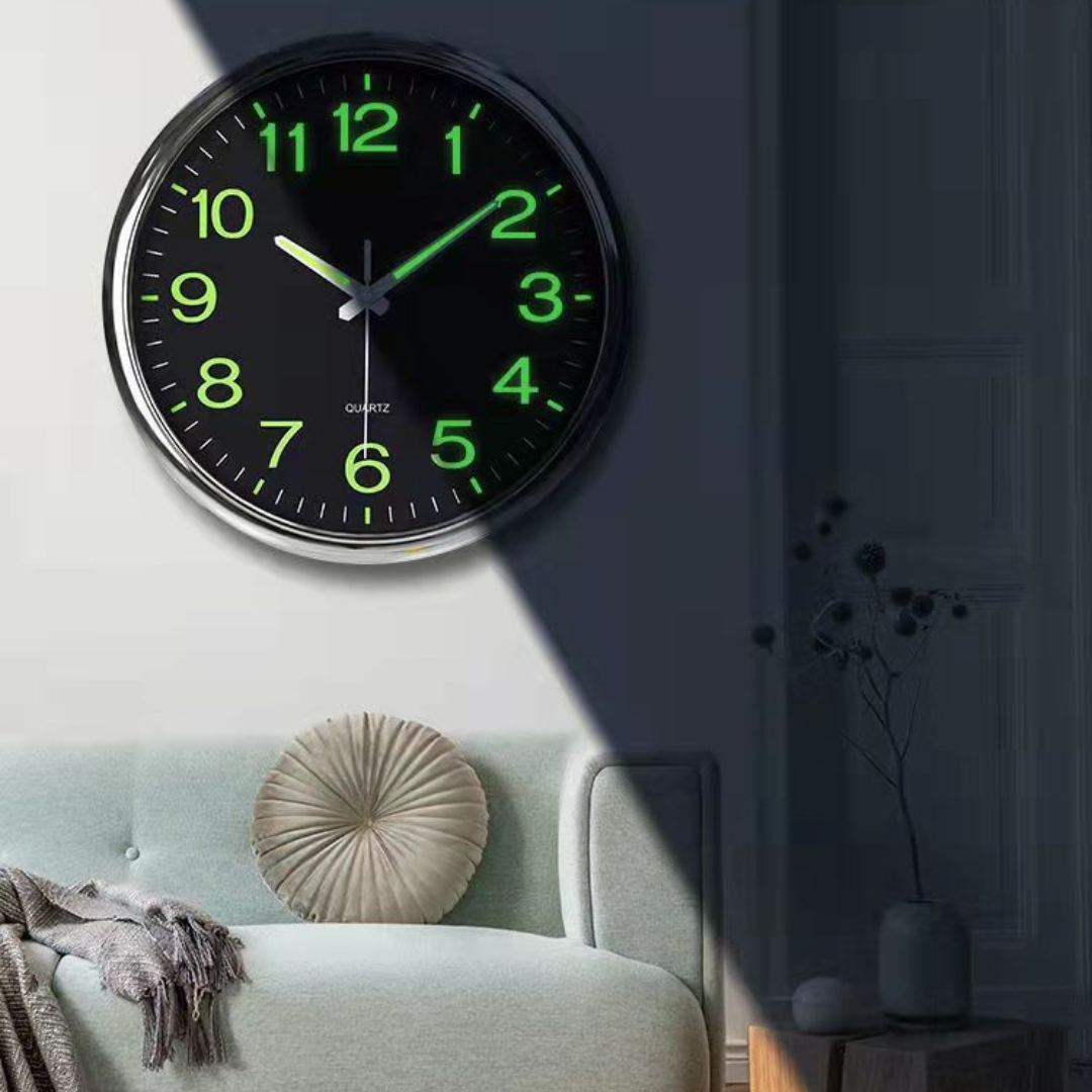 LuminousTime | Silent LED Wall Clock for Modern Decor