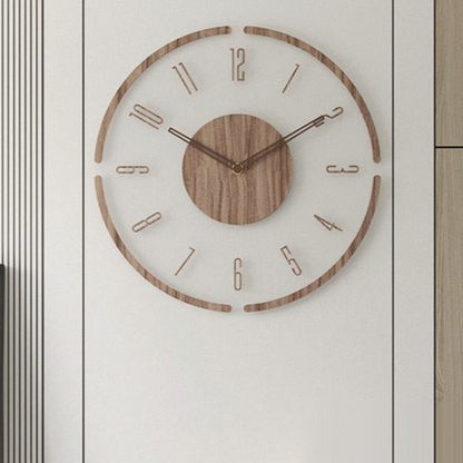 TimelessWood | Elegant Minimalist Wall Clock for Home Decor