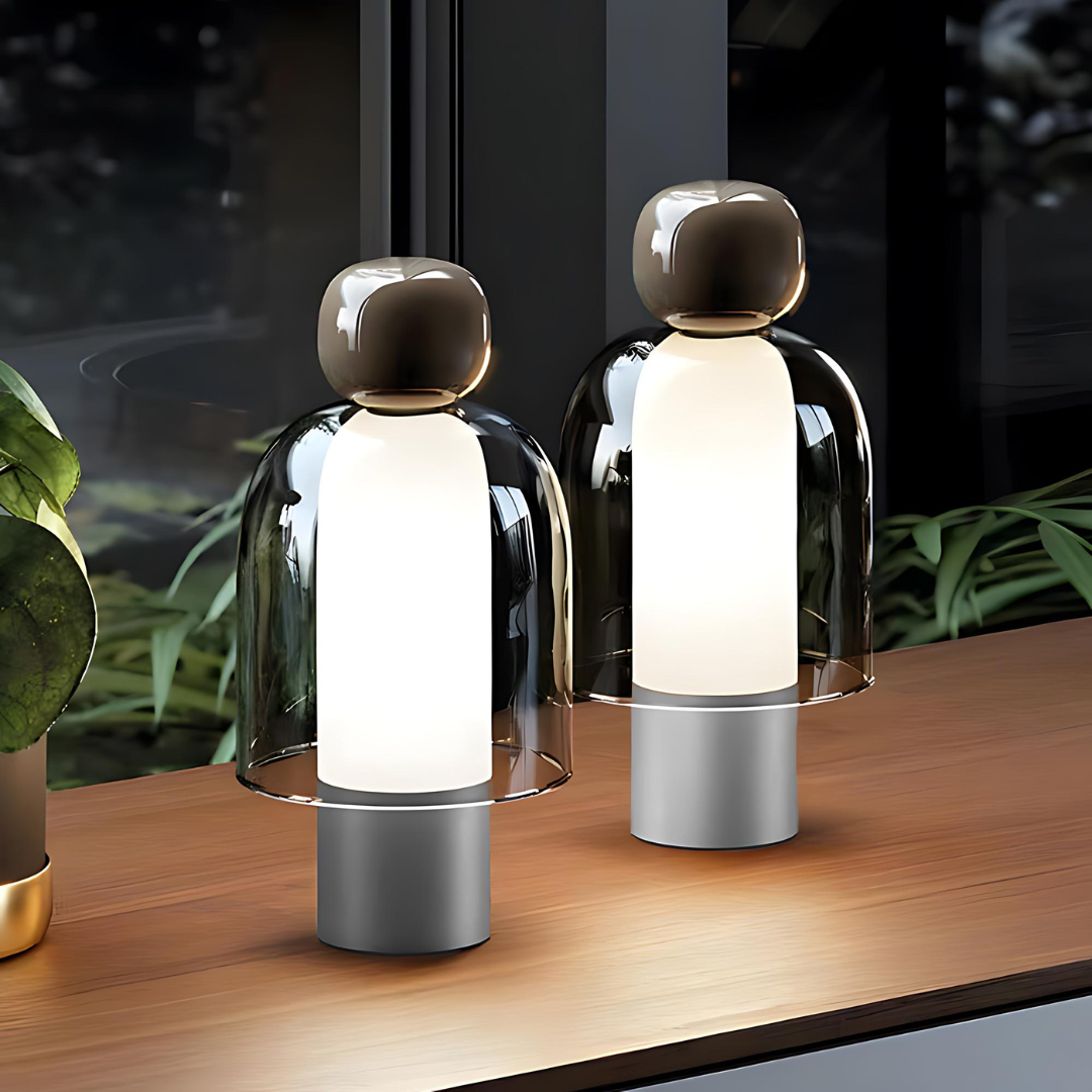 LustraLuxe | Rechargeable LED Table Lamp with Dimming Features