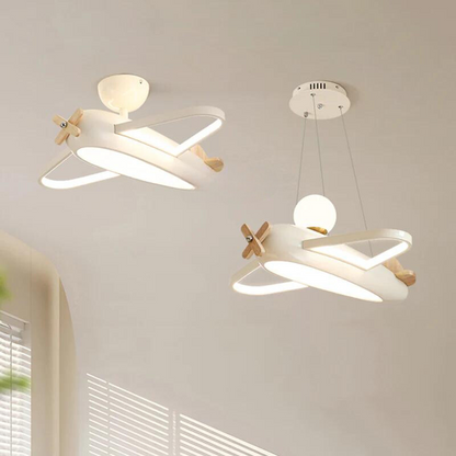 AeroLuxe | Elegant Airplane Inspired Ceiling Light Fixture