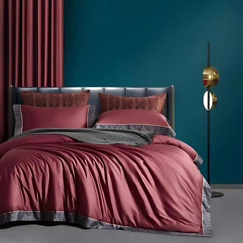 EleganceNest | Premium Cotton Duvet Cover Set for Luxurious Sleep