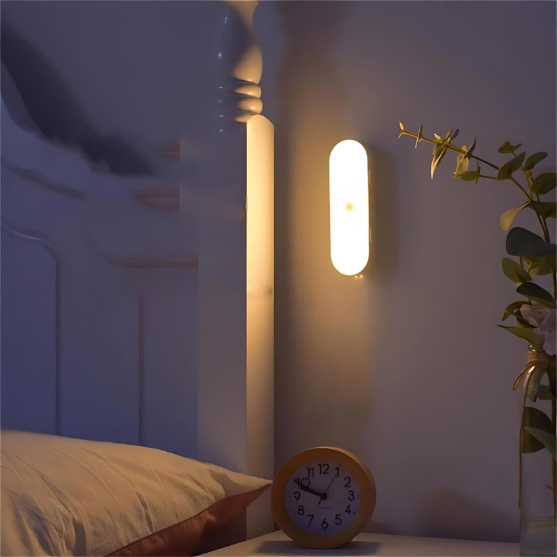 LuminousGuard | Motion Sensor Wall Light with USB Rechargeable Feature