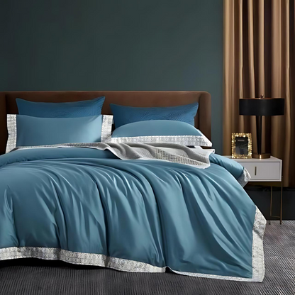 EleganceNest | Premium Cotton Duvet Cover Set for Luxurious Sleep