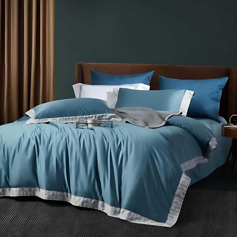 EleganceNest | Premium Cotton Duvet Cover Set for Luxurious Sleep