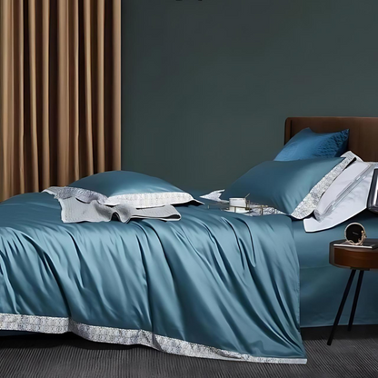 EleganceNest | Premium Cotton Duvet Cover Set for Luxurious Sleep