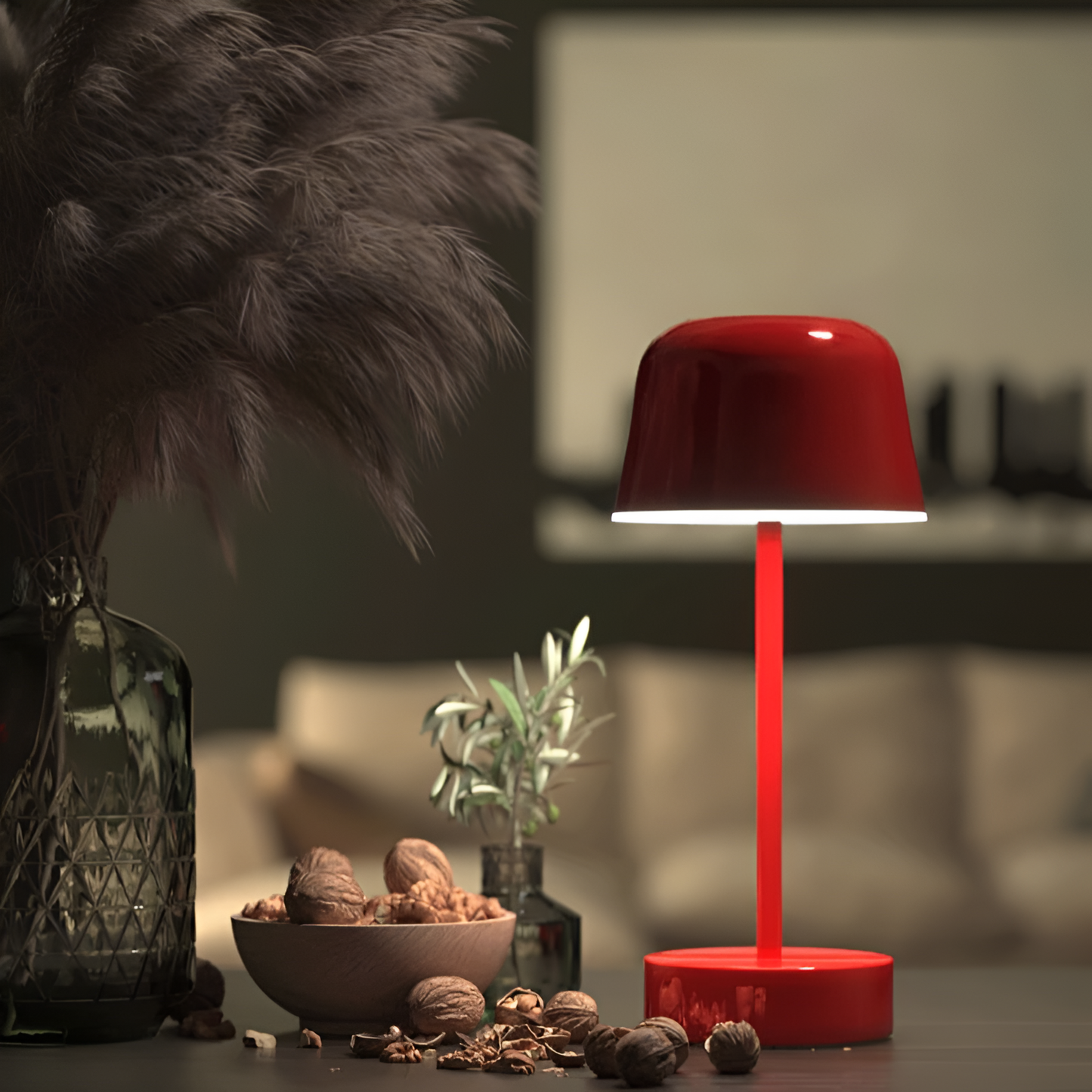 LuminousNook | Wireless Retro Table Lamp with Color Options