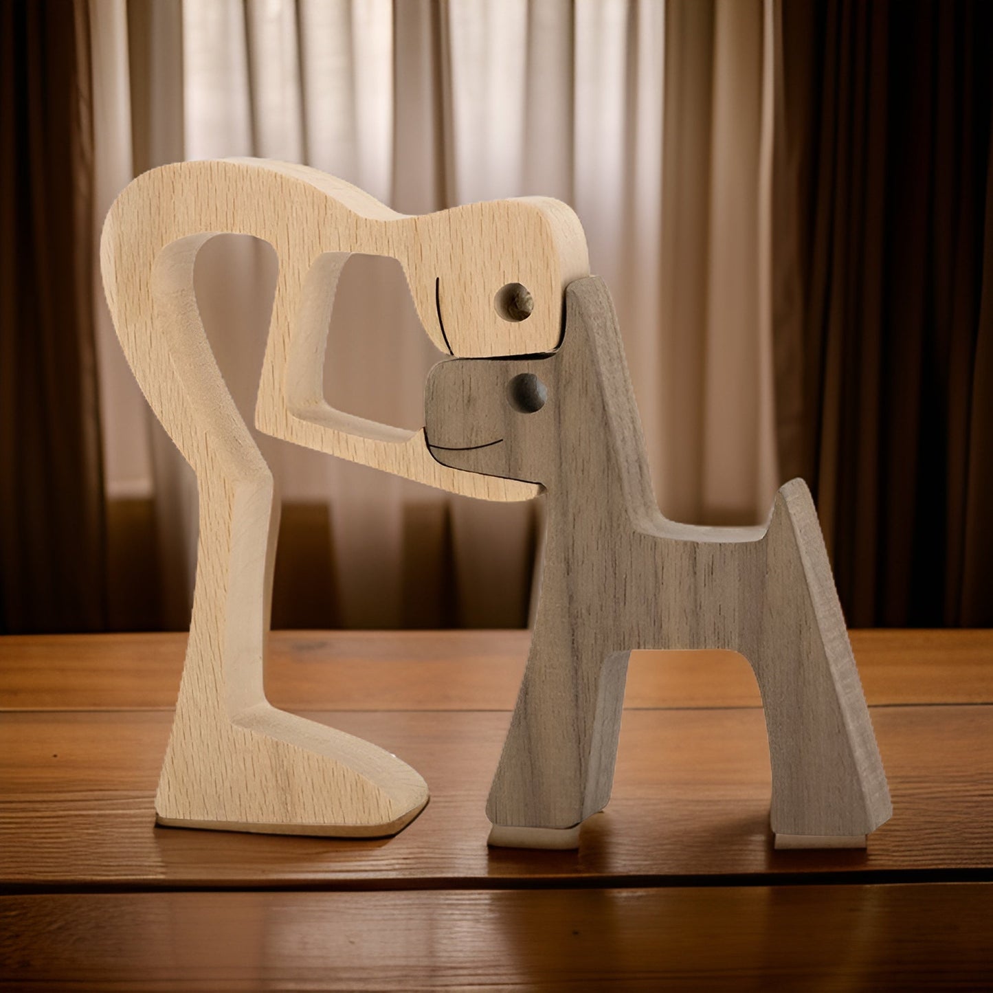 PawfectBond | Handcrafted Dog Human Figurine for Home Decor