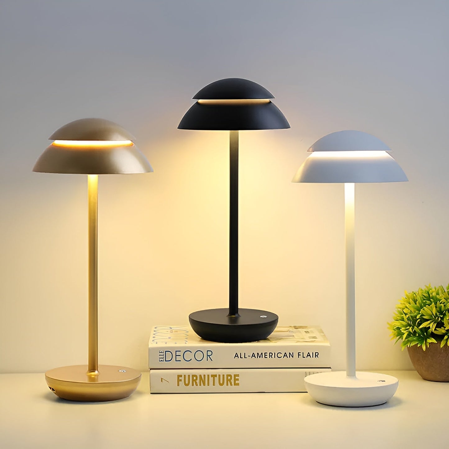 OpalLuxe | Wireless Adjustable LED Table Lamp for Modern Spaces