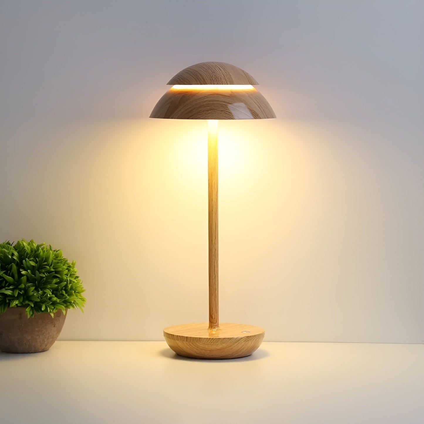 OpalLuxe | Wireless Adjustable LED Table Lamp for Modern Spaces