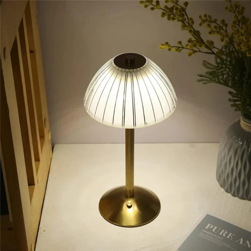 LuxeGlow | Wireless Dimmable LED Table Lamp for Ambiance