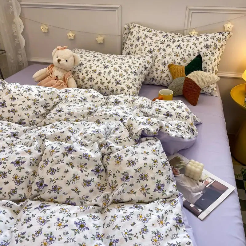 FloralDreamscape | Premium Bedding Set for Cozy Sleep