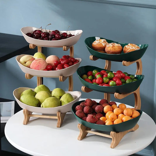 FruitElegance | Three-Tiered Fruit Stand for Stylish Storage