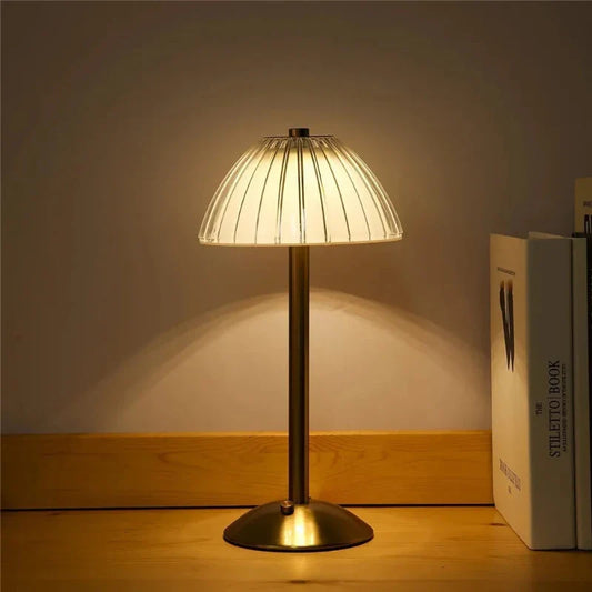 LuxeGlow | Wireless Dimmable LED Table Lamp for Ambiance