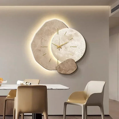 EleganceAura | Unique Silent Wall Clock for Home Decor