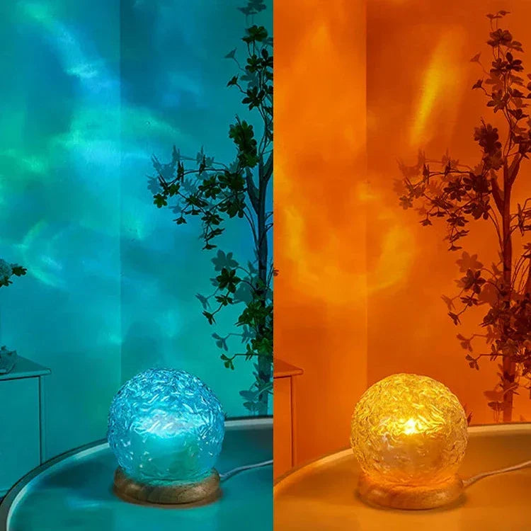 AquaGlow | Relaxing Projector Table Lamp for Soothing Ambiance