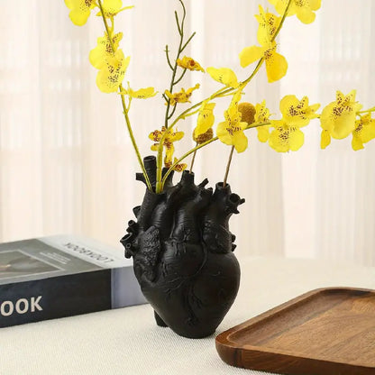 HeartfulElegance | Decorative Heart Shaped Vase for Flowers