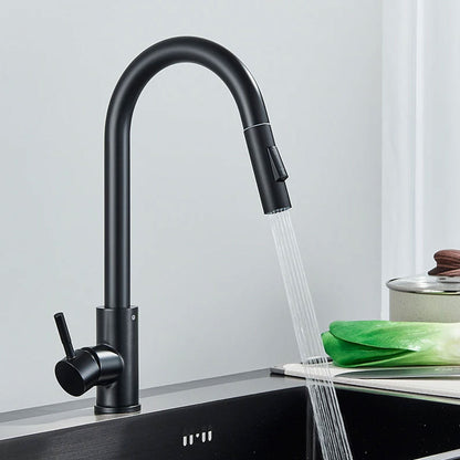 SmartFlowFaucet | Touch-Sensitive Kitchen Tap with Pull-Down Spray