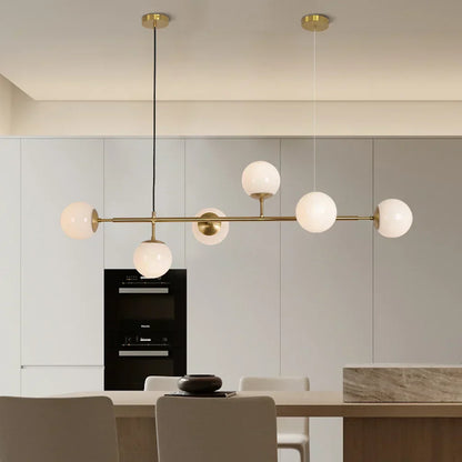 OpulOrb | Modern Ceiling Light Fixture with Colorful Glass Orbs