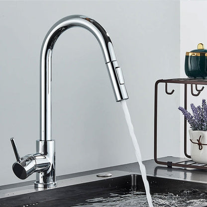 SmartFlowFaucet | Touch-Sensitive Kitchen Tap with Pull-Down Spray